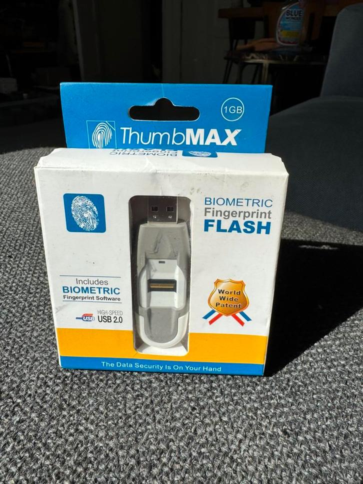 ThumbMax fingerprint USB drive (user authentication), Computers en Software, USB Sticks, Nieuw, Verzenden