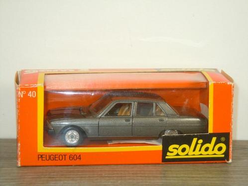 Peugeot 604 - Solido 40 France 1:43, Hobby en Vrije tijd, Modelauto's | 1:43, Zo goed als nieuw, Auto, Solido, Verzenden