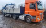 Daf trekker met stenentrailer, Ophalen