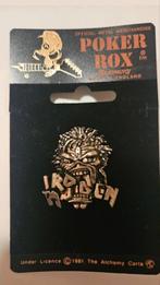 Zeldzame Iron Maiden Pin - 1991 Alchemy Poker Rox, Verzamelen, Ophalen of Verzenden, Zo goed als nieuw, Overige typen