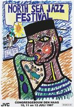 north sea jazz festival poster 1988, Rechthoekig Staand, Deurposter of groter, Ophalen of Verzenden, Zo goed als nieuw