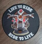 Live To Ride  Ride To live patch 25 cm, Ophalen of Verzenden