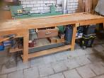 Te koop professionele beuken werkbank, Doe-het-zelf en Verbouw, Werkbanken, Ophalen, Zo goed als nieuw