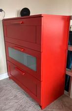 Ikea ladenkast - Rood, Huis en Inrichting, Glas, Minder dan 100 cm, Zo goed als nieuw, Ophalen