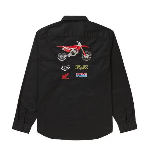 Supreme Honda Fox Racing work shirt zwart large FW19, Kleding | Heren, T-shirts, Nieuw, Maat 52/54 (L), Zwart, Ophalen of Verzenden