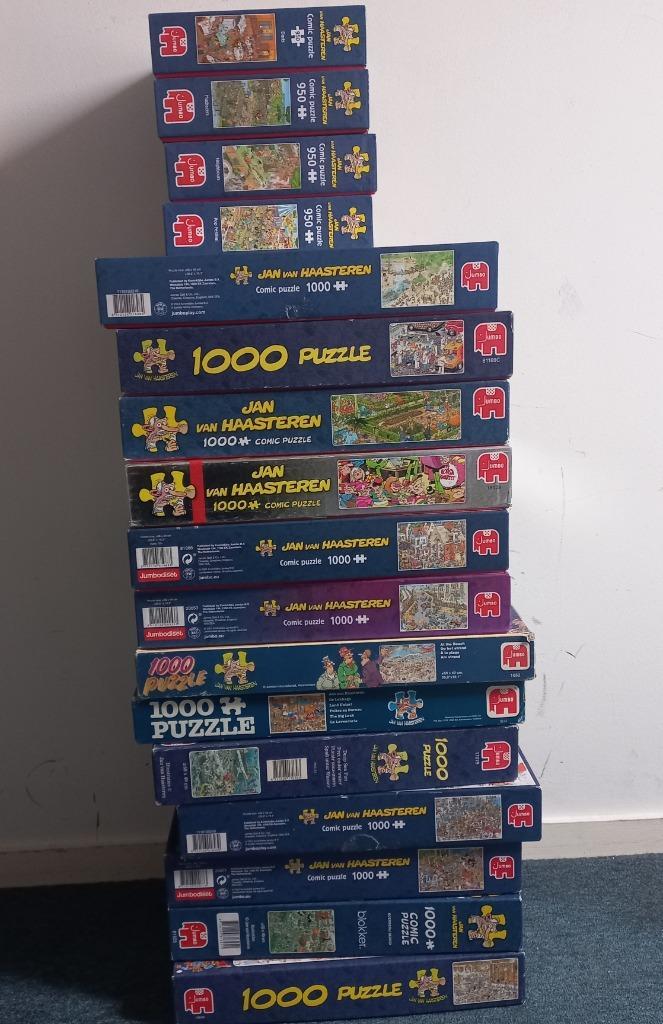 Jan van Haasteren puzzels, Hobby en Vrije tijd, Denksport en Puzzels, Gebruikt, Legpuzzel, 500 t/m 1500 stukjes, Ophalen