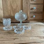 Vintage Glazen bonbonnière set, Huis en Inrichting, Keuken | Servies, Ophalen of Verzenden, Overige stijlen, Glas, Schaal of Schalen
