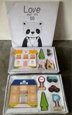 Houten speelgoed blokken nieuw met gratis schilderijtje, Ophalen of Verzenden, Nieuw