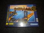 Clementoni puzzel Fluoriserend - New York bij nacht:::NIEUW., Ophalen of Verzenden, 500 t/m 1500 stukjes, Nieuw, Legpuzzel