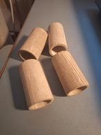 Gordijnroede Eindknoppen - 4 stuks - 28mm massief hout, Huis en Inrichting, Ophalen of Verzenden, Nieuw