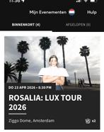 2x staanplaats ROSALIA LUX TOUR, Tickets en Kaartjes, Twee personen, April
