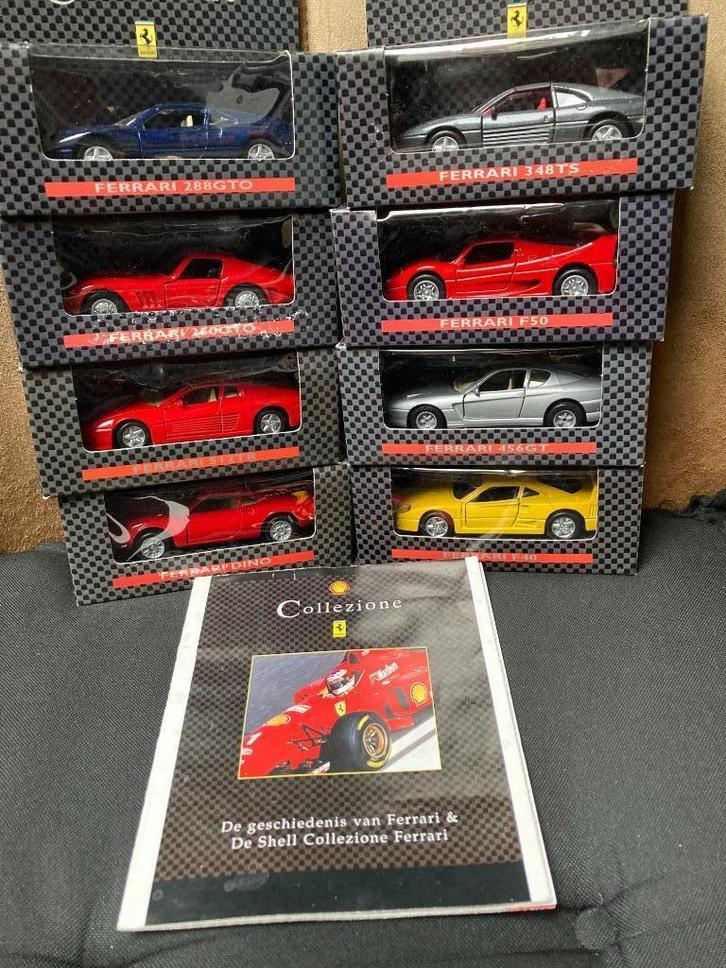 8x modelauto Ferrari Shell spaaractie, Hobby en Vrije tijd, Modelauto's | Overige schalen, Nieuw, Auto, Ophalen of Verzenden