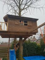 Boomhut speelhuis glijbaan, Tuin en Terras, Ophalen of Verzenden, Gebruikt, Hout