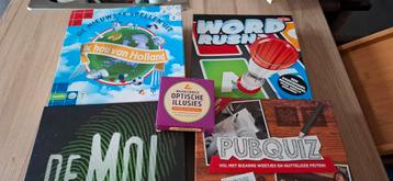 Spellenpakket: Ik hou van Holland, Pubquiz, Wordrush, Mol beschikbaar voor biedingen