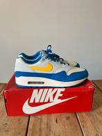 Nike Air Max 1 Signal/Blue maat 47 nieuw!, Blauw, Nieuw, Ophalen of Verzenden, Sneakers of Gympen