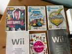 Nintendo Wii met Just Dance, Pictionary en U Draw, Ophalen, Zo goed als nieuw, Met 1 controller
