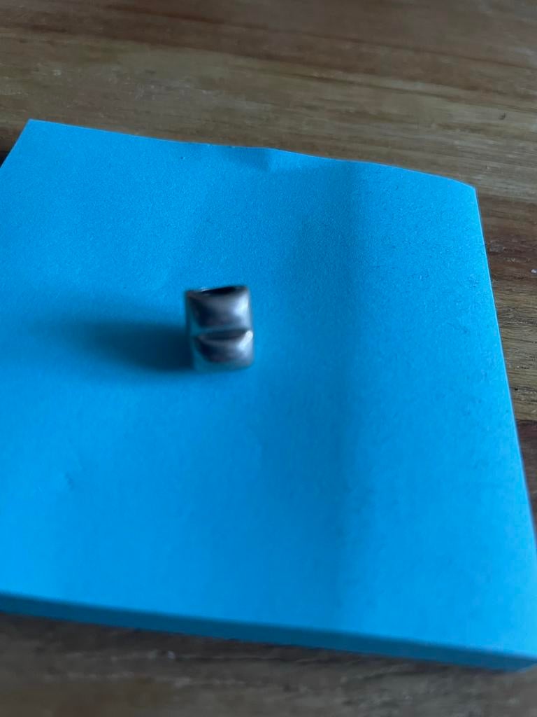 Zilveren bedel, 1 bedel, Ophalen of Verzenden, Zo goed als nieuw, Zilver
