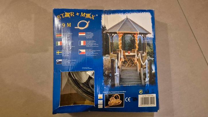 Lichtslang 9m voor Binnen of Buiten, Tuin en Terras, Buitenverlichting, Gebruikt, Kunststof, Netvoeding, Waterbestendig, Led, Ophalen of Verzenden