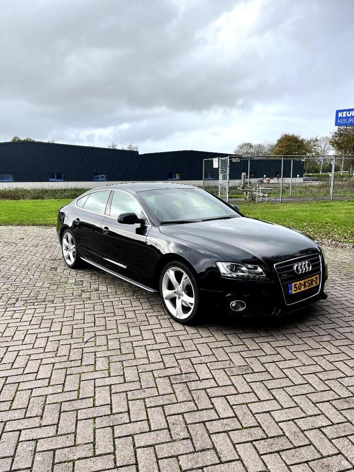 Audi A5 2.0 Tfsi 155KW Sportback QT S-tr 2010 Zwart, Auto's, Audi, Particulier, A5, 4x4, ABS, Adaptieve lichten, Airconditioning