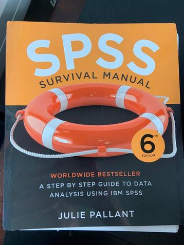 SPSS Survival Manual 6th Edition - Julie Pallant beschikbaar voor biedingen