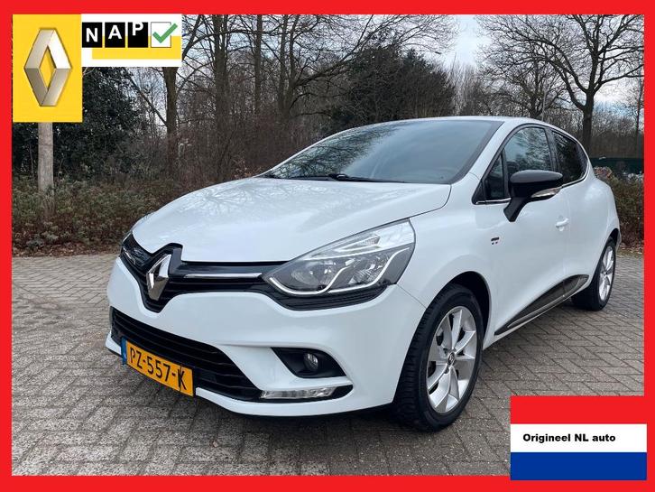 Renault Clio 0.9 TCe Limited 2017 Wit  ZEER MOOI !, Auto's, Renault, Bedrijf, Clio, ABS, Airbags, Airconditioning, Android Auto