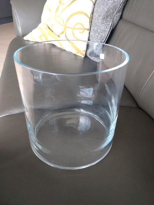 Mooie glazen pot rond 20 cm doorsnede Art of Living, Tuin en Terras, Bloempotten, Zo goed als nieuw, Overige materialen, Binnen