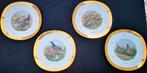 4 Limoges borden Raynaud & Cie Fazanten Houtsnippen 24K goud, Ophalen of Verzenden