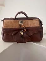 Vintage Bruine Handtas met Details, Ophalen, Gebruikt, Bruin, Handtas