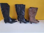 3 paar dames laarzen voor € 40,- Zwart en bruin, Kleding | Dames, Schoenen, Ophalen, Hoge laarzen, Zwart, Gedragen