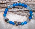 Elastische armband Rozen van halfedelsteen-maat naar wens, Info.adorabeads@gmail.com, Adorabeads, Blauw, Nieuw
