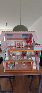 Kidkraft Houten Poppenhuis met Meubels, Ophalen, Gebruikt, Poppenhuis