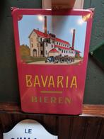 Bavaria emaille bord, Verzamelen, Ophalen of Verzenden, Zo goed als nieuw, Reclamebord, Plaat of Schild, Bavaria