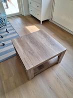 Salontafel Mocalto met onderblad H43xB80xL80cm, Ophalen, 50 tot 100 cm, Vierkant, 50 tot 100 cm