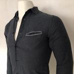 Denham shirt - denim grey look - heren, Kleding | Heren, Overhemden, Halswijdte 38 (S) of kleiner, Denham, Zo goed als nieuw, Verzenden