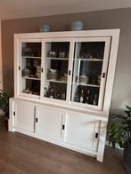 Grote bufferkast met glazen deuren, Ophalen, Gebruikt, 200 cm of meer, Glas