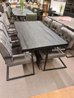 Nieuwe eettafel boomstam model zwart mango 160x90cm €350, Ophalen, ., Nieuw, .