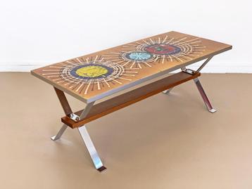 Vintage tegeltafel Adri Belarti starburst Denisco retro beschikbaar voor biedingen