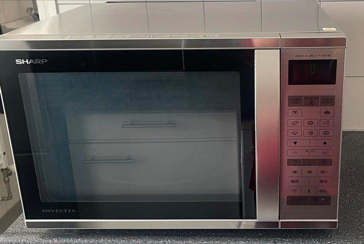 Sharp combimagnetron 40L - Magnetron, Grill, Oven, Crisp, Witgoed en Apparatuur, Magnetrons, Zo goed als nieuw, Vrijstaand, Combimagnetron