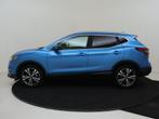 Nissan Qashqai 1.2 N-Connecta 115PK | Automaat | Panoramadak, Auto's, Nissan, Stof, Gebruikt, 4 cilinders, Blauw