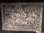 Prachtig Wandtapijt met Middeleeuwse Scène, Ophalen of Verzenden