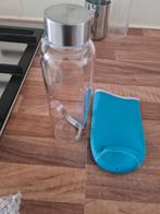 Glazen Waterfles met Blauwe Hoes, Ophalen of Verzenden, Nieuw