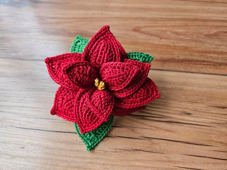 Gehaakte Kerstster - Handgemaakt, Diversen, Kerst, Nieuw, Ophalen of Verzenden