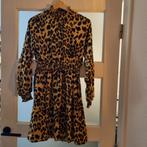 SHK Paris Luipaardjurk - Maat S, Kleding | Dames, Jurken, Geel, Ophalen of Verzenden, Zo goed als nieuw, SHK Paris