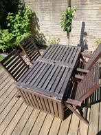 2 tuintafels en 8 ligstoelen - Ikea applaro, Tuin en Terras, Ophalen, Gebruikt, Hout, Verstelbaar