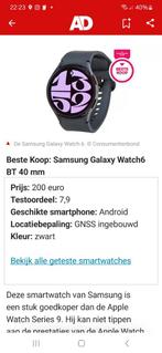 Samsung Galaxy Watch 6, 3 mnd oud, incl factuur, Android, Samsung galaxy watch 6, Zo goed als nieuw, Hartslag