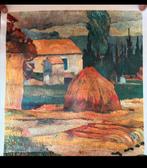 Landschap nabij Arles op linnen, Antiek en Kunst, Ophalen of Verzenden
