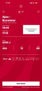 3x tickets Ajax-excelsior, Tickets en Kaartjes, Sport | Voetbal, Twee personen