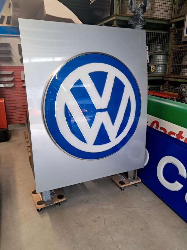 Grote en mooie 160cm VW lichtbak kan op de steunen staan., Verzamelen, Merken en Reclamevoorwerpen, Gebruikt, Lichtbak of (neon) lamp