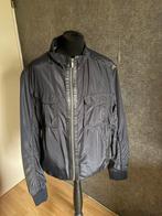 Arma mooi blauw heren jack met echt leer mt 56 ZGAN, Kleding | Heren, Maat 52/54 (L), Blauw, Zo goed als nieuw, Arma