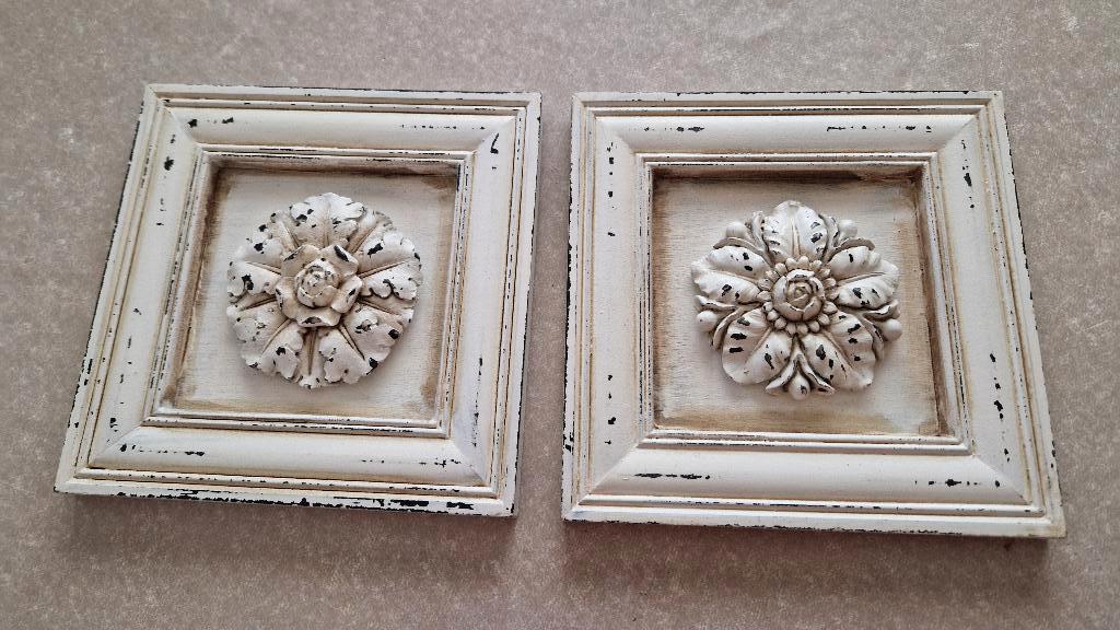 2 oude wanddecoraties, Ophalen of Verzenden, Gebruikt